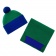 Шарф Snappy, зеленый с синим фото 2