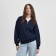 Толстовка на молнии унисекс FLOW, темно-синяя, размер XL/2XL фото 1
