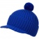 Вязаная шапка с козырьком Peaky, синяя (василек) фото 1