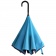 Зонт наоборот Style, трость, сине-голубой фото 5