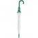 Зонт-трость Unit White, белый с зеленым фото 4