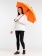Зонт-трость Standard, оранжевый неон фото 7