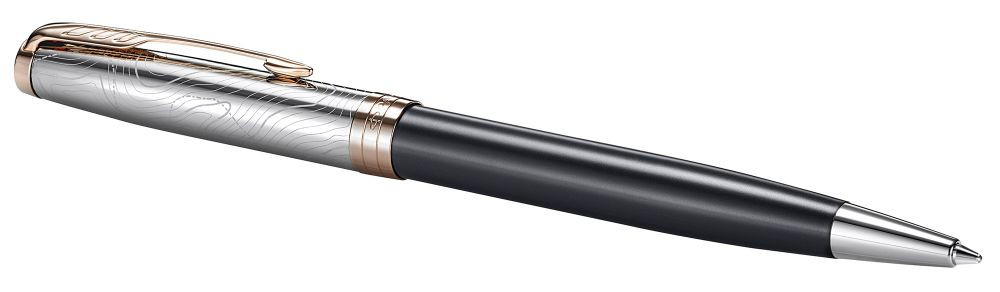 Ручка шариковая Parker Sonnet SE18 K541 Grey PGT M черные чернила подар.кор.