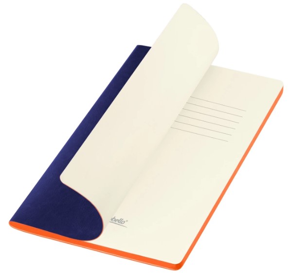Блокнот Portobello Notebook Trend, River side slim, синий/оранжевый
