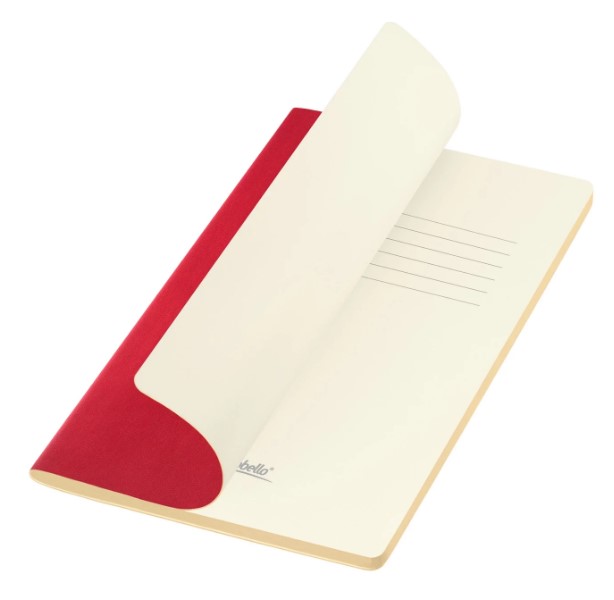 Блокнот Portobello Notebook Trend, Latte new slim, красный/бежевый