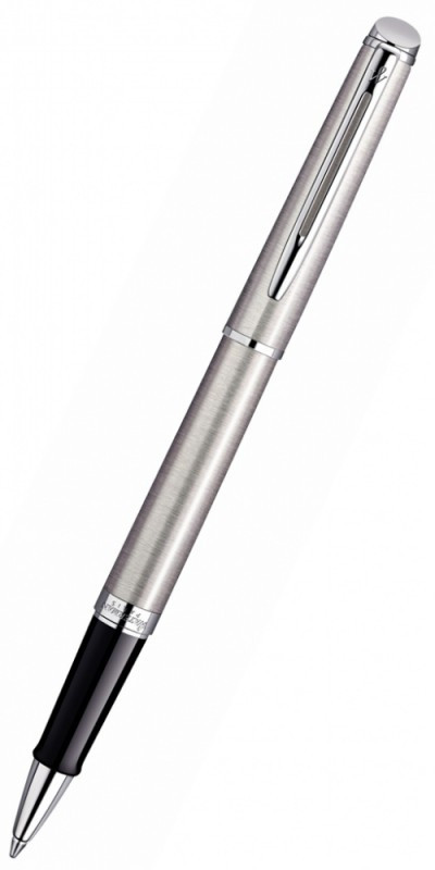 Ручка роллер Waterman Hemisphere Steel CT Fblack