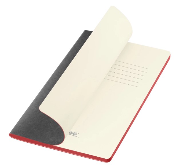 Блокнот Portobello Notebook Trend, River side slim, серый/красный