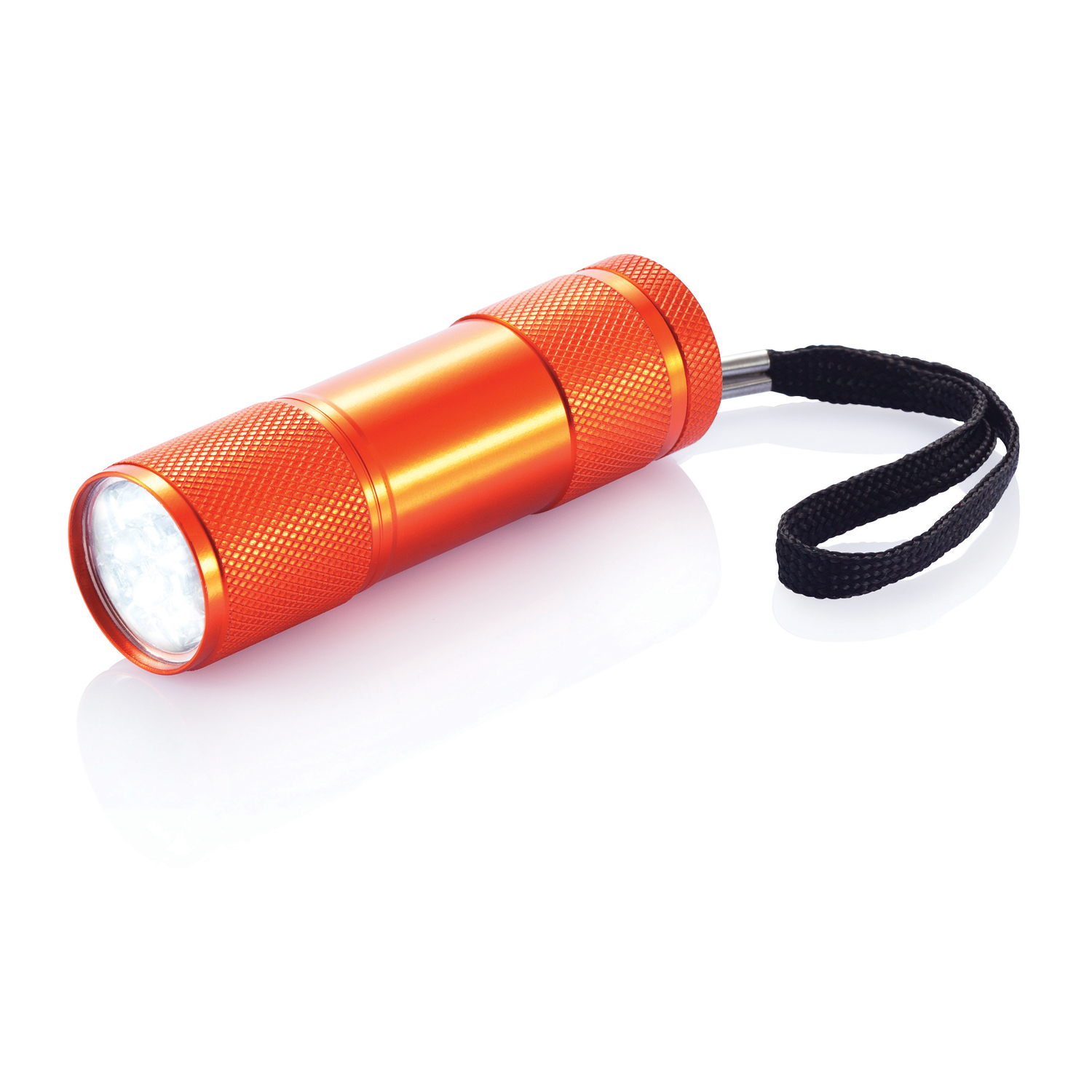 Алюминиевый фонарик Quattro, оранжевый