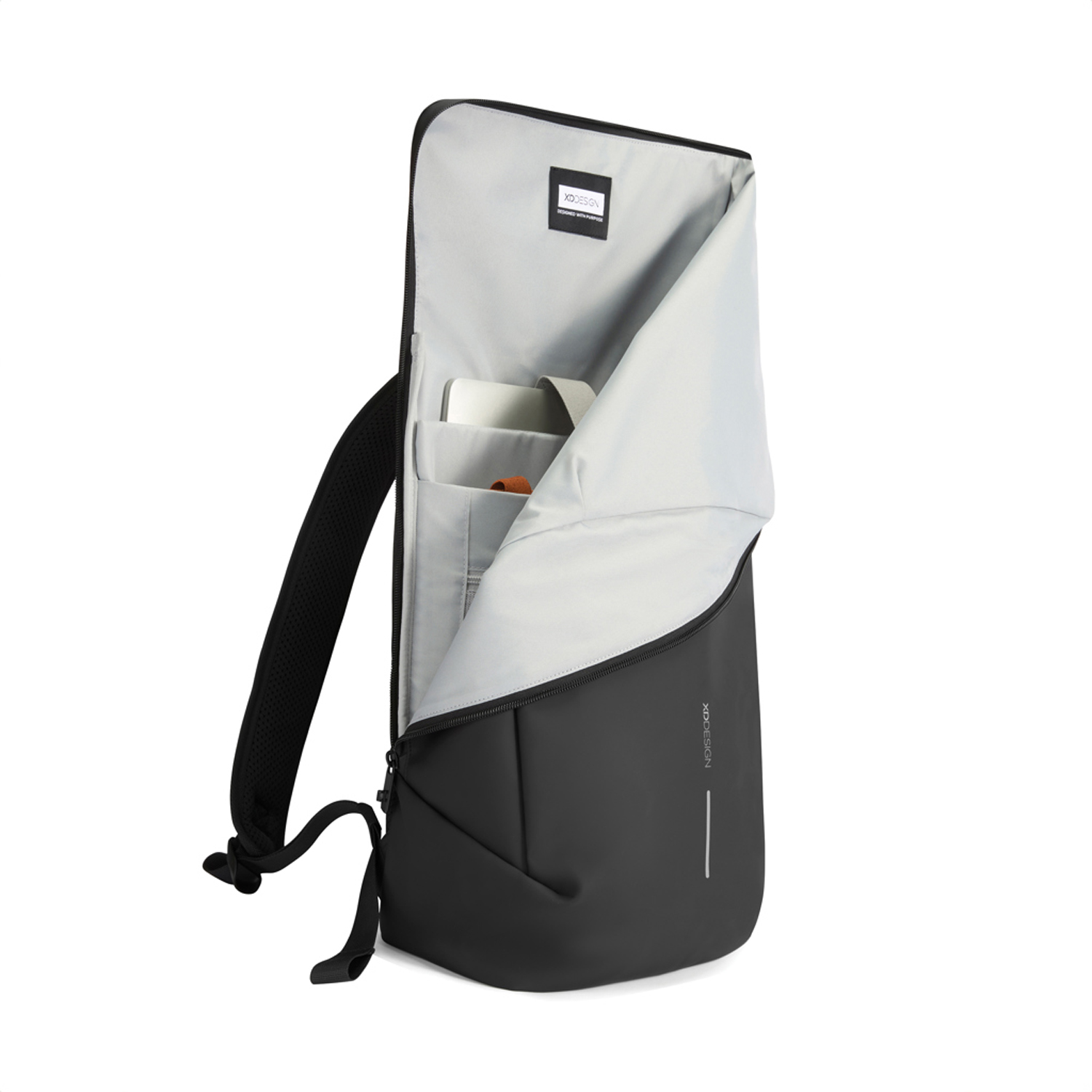 Антикражный водонепроницаемый рюкзак Urban Flap-Top, черный