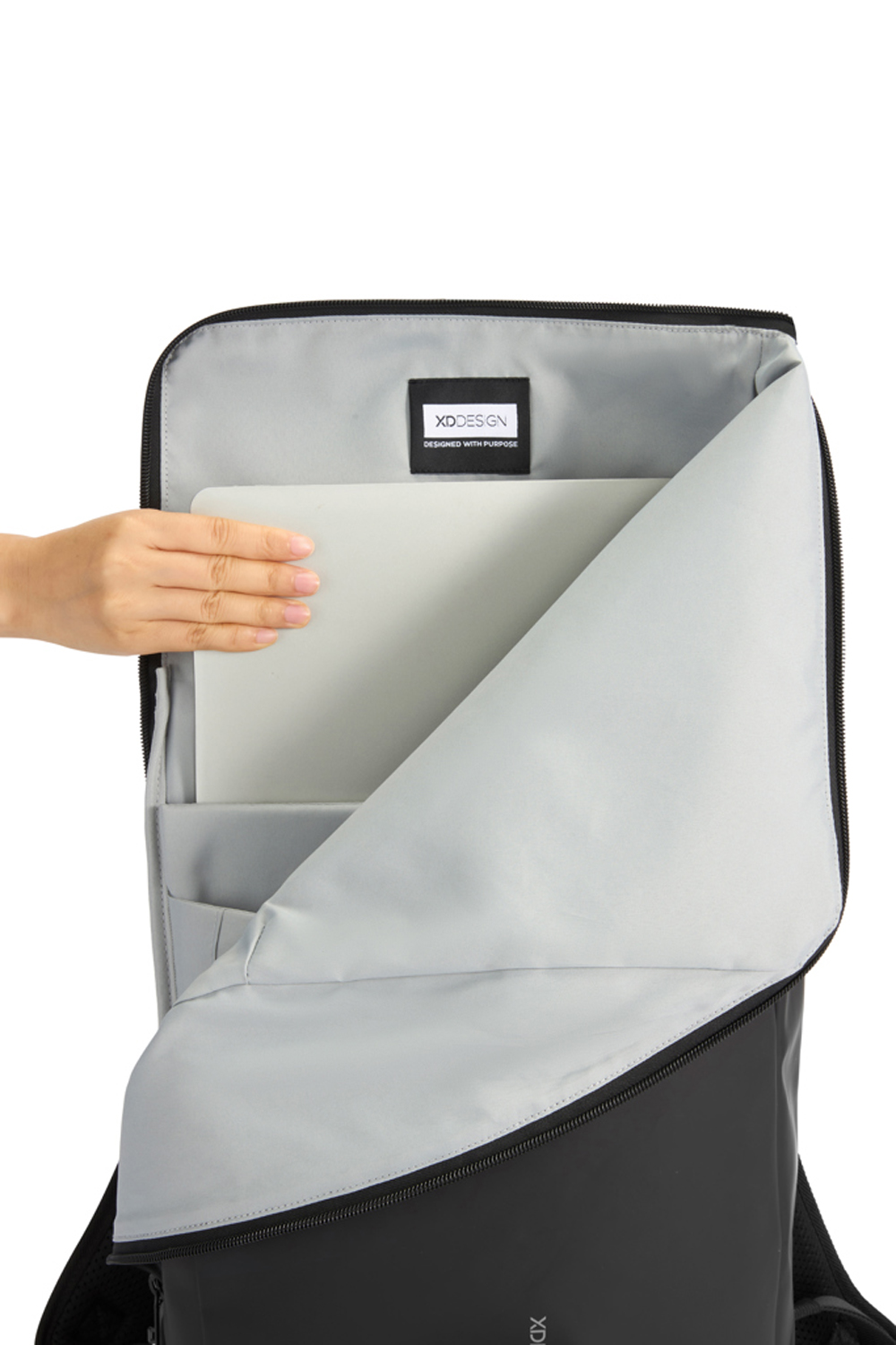 Антикражный водонепроницаемый рюкзак Urban Flap-Top, черный