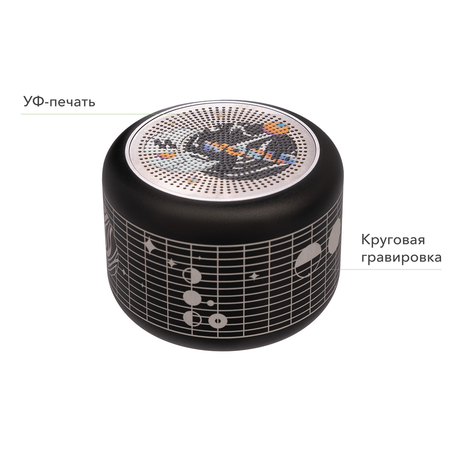 Беспроводная колонка Пэшн (Passion) 80dB 600 mAh (Bluetooth 5.4), черная