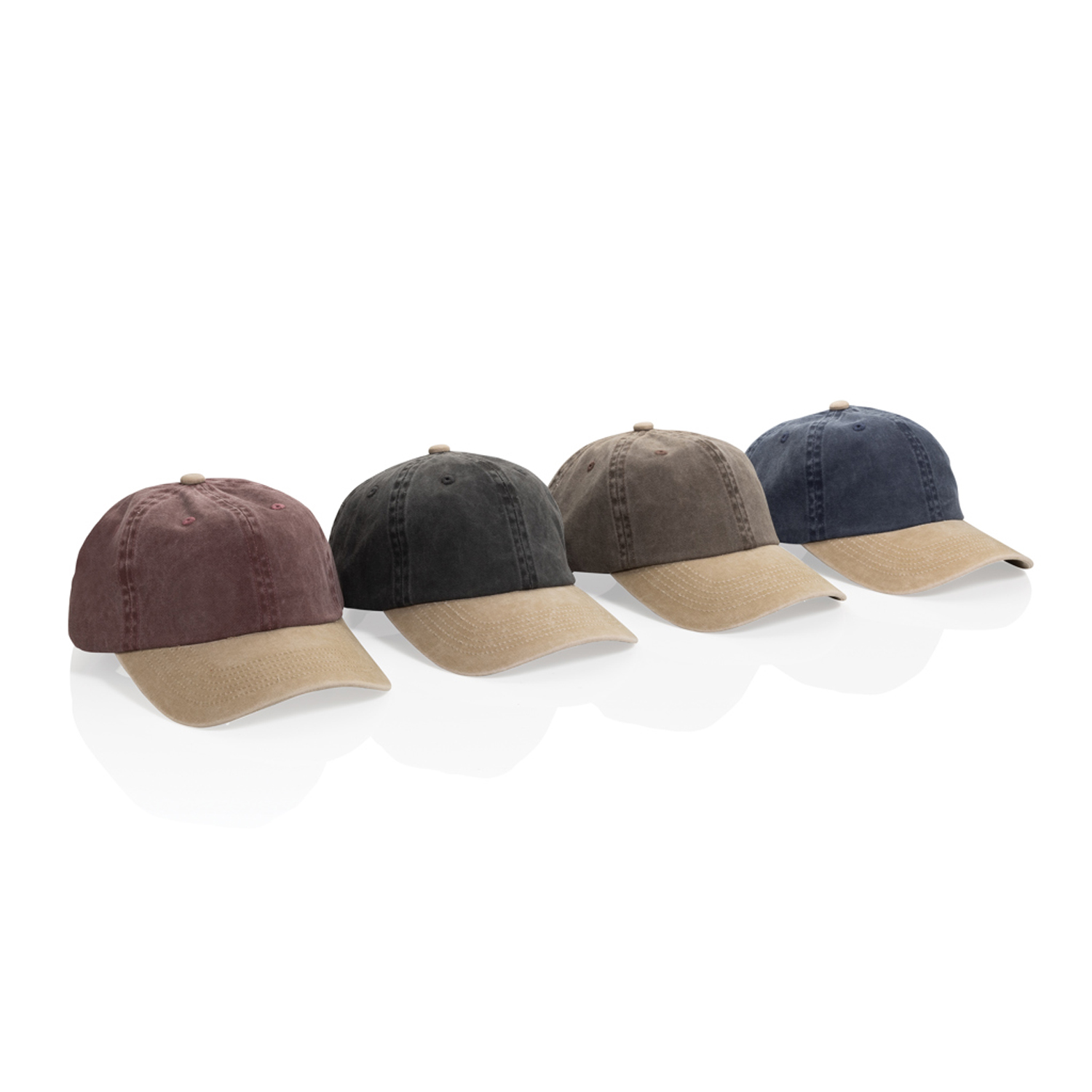 Бейсболка BEAU AWARE™ из двухцветной хлопковой саржи, 6 клиньев, 270 г/м²