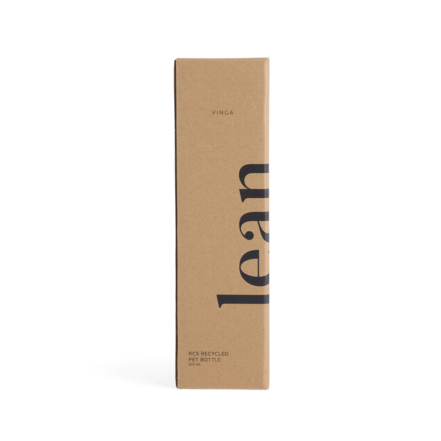 Бутылка для воды VINGA Lean из rPET RCS, 800 мл
