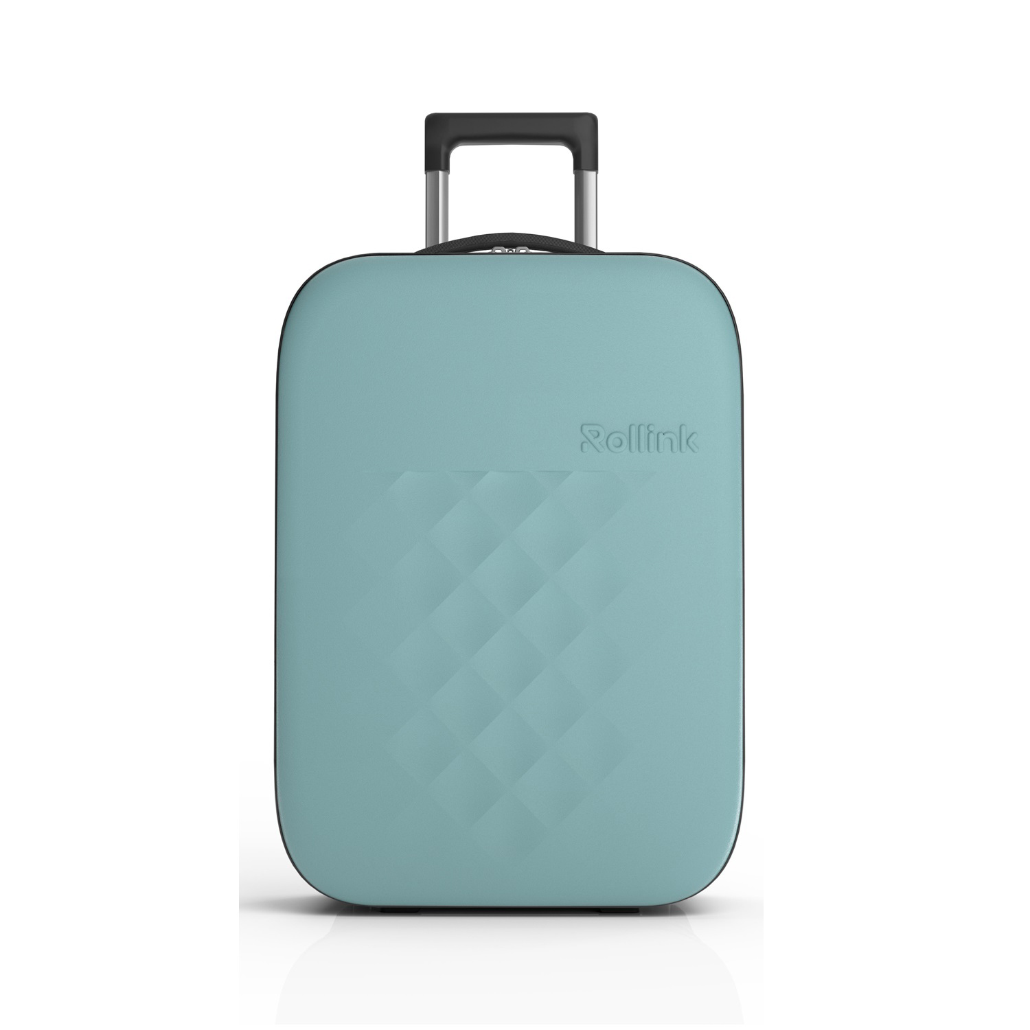 Чемодан складной Rollink Vega II 55x40x20 см, 2 колеса, бирюзовый