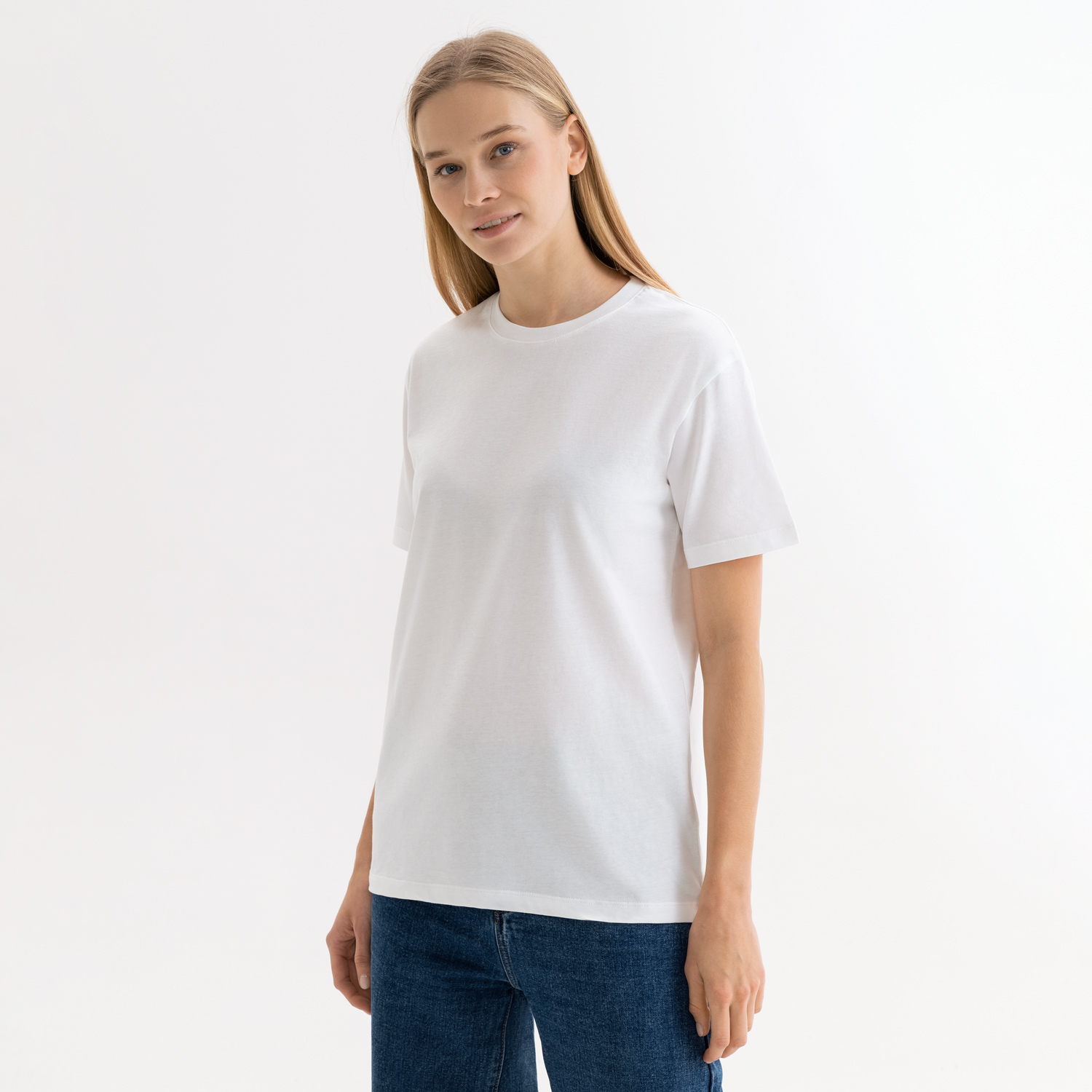 Футболка унисекс Крис (Kris), 150 гр., белая (теплого оттенка), размер XXXL