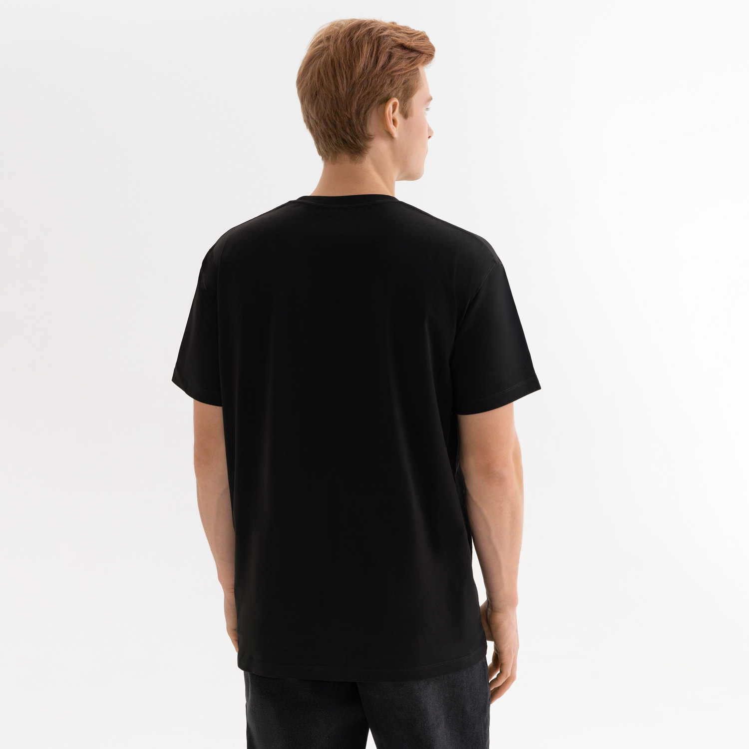 Футболка унисекс Крис (Kris), 150 гр., черная, размер S