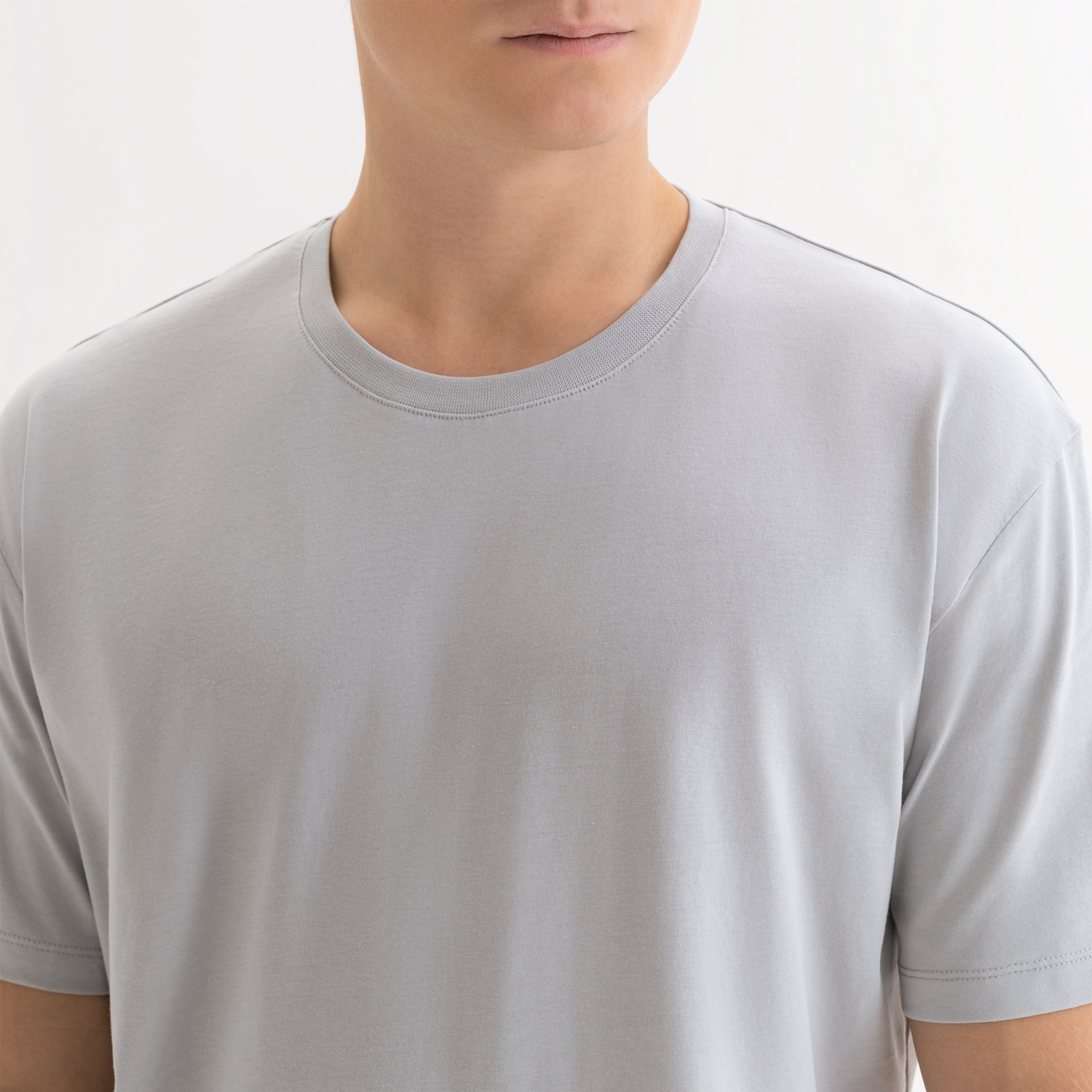 Футболка унисекс Крис (Kris), 150 гр., светло-серая, размер L