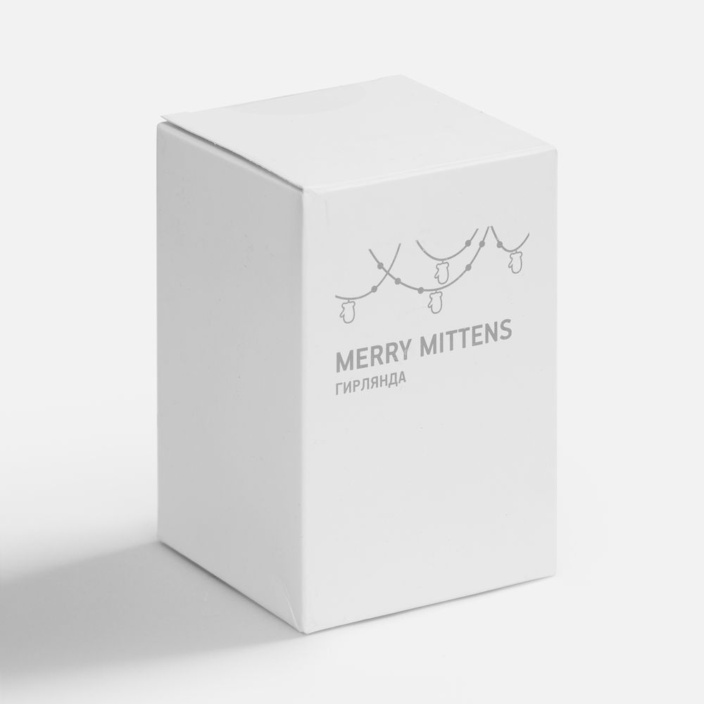 Гирлянда Merry Mittens, красная