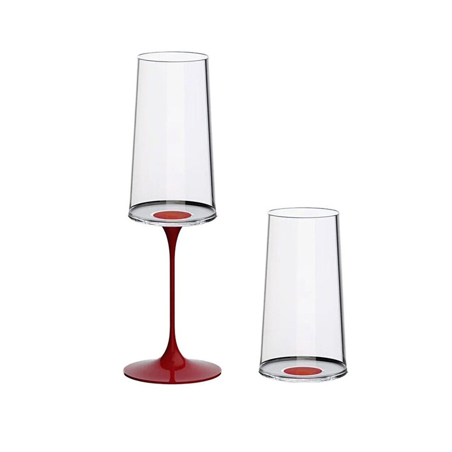 Хрустальный бокал для игристого вина на магните Trebonn SplitGlass, 2 шт, 320 мл