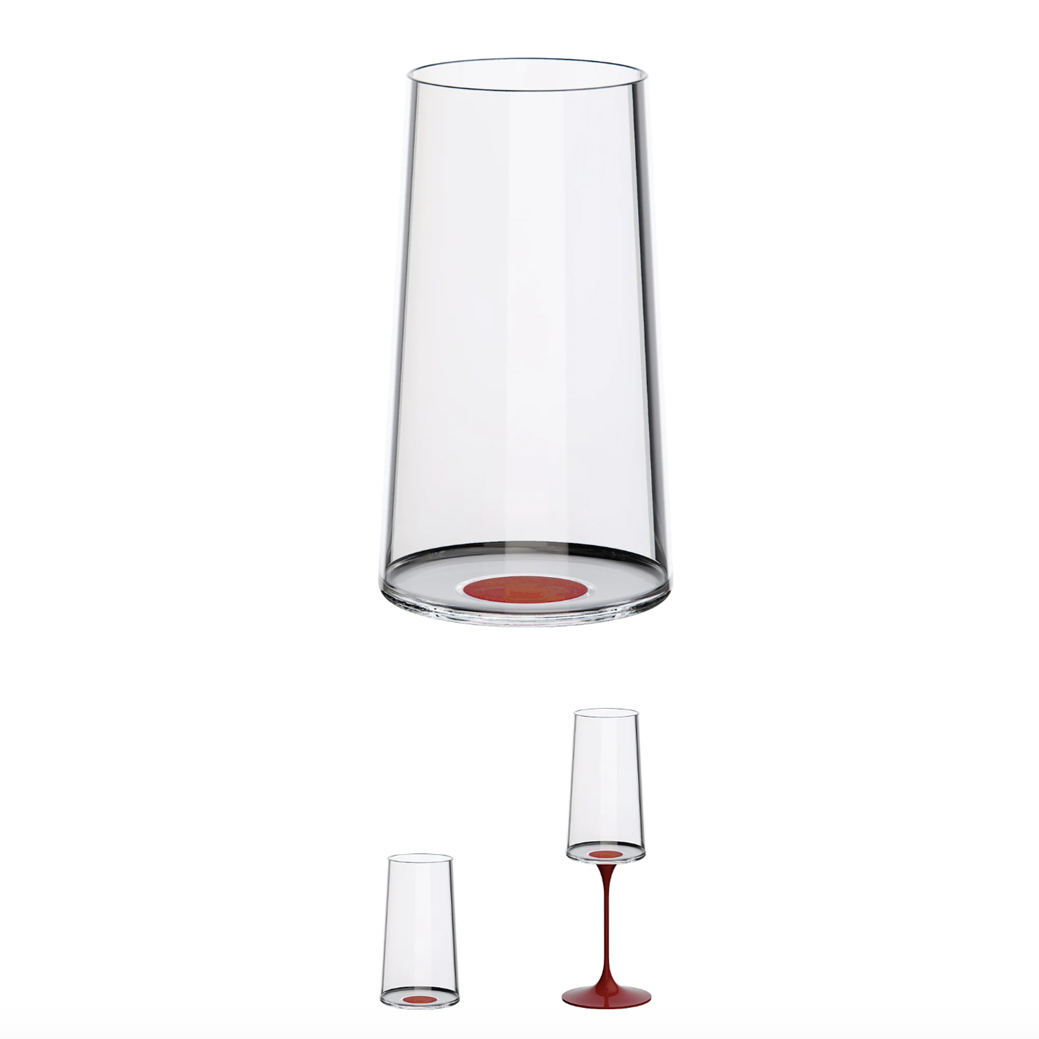 Хрустальный бокал для игристого вина на магните Trebonn SplitGlass, 2 шт, 320 мл