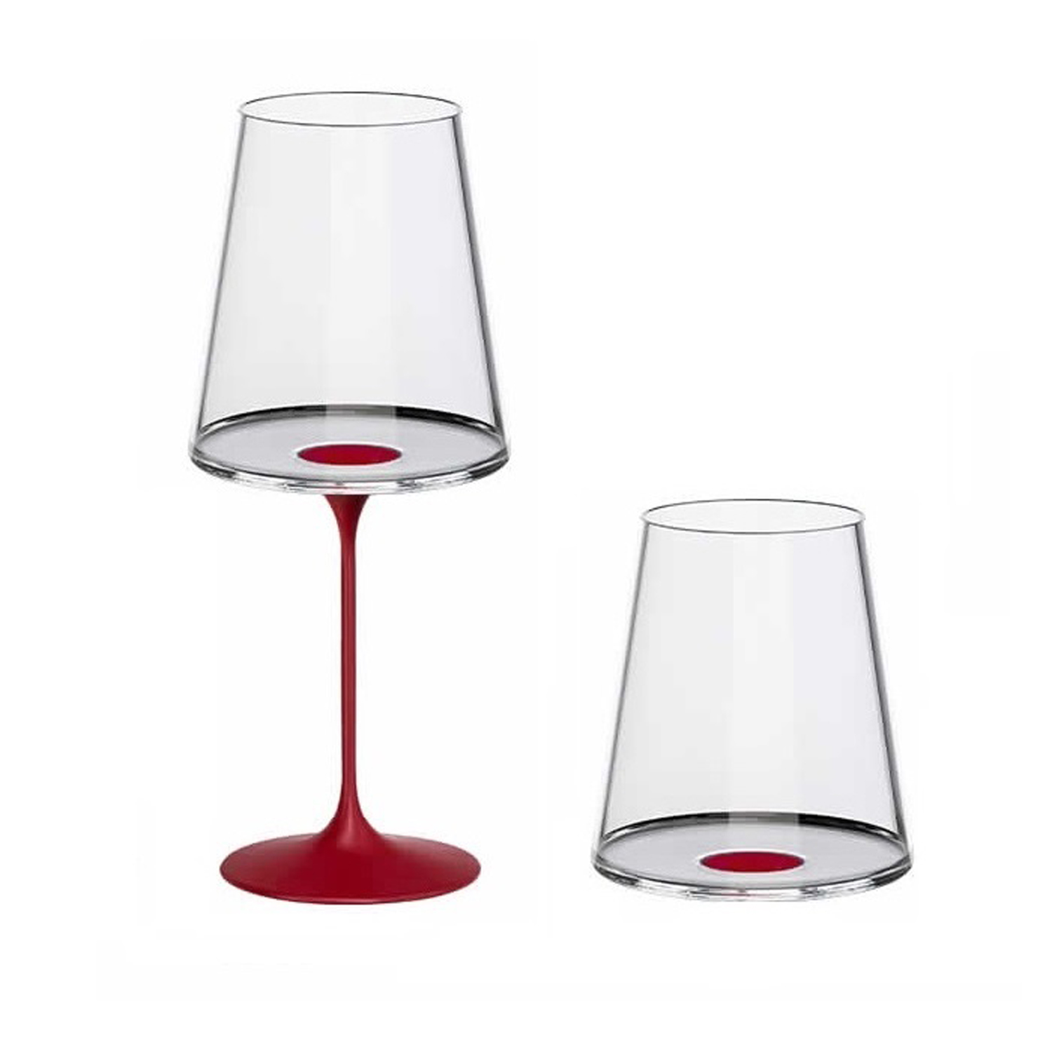 Хрустальный бокал для красного вина на магните Trebonn SplitGlass, 2 шт, 450 мл