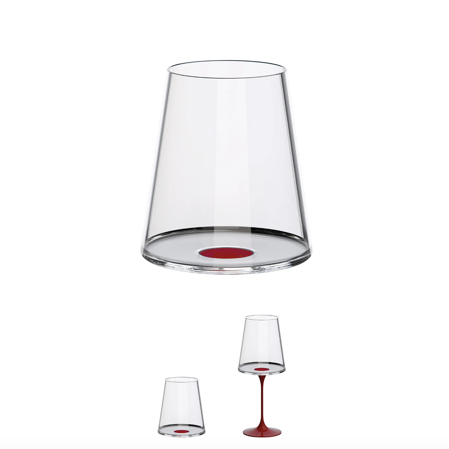 Хрустальный бокал для красного вина на магните Trebonn SplitGlass, 2 шт, 450 мл
