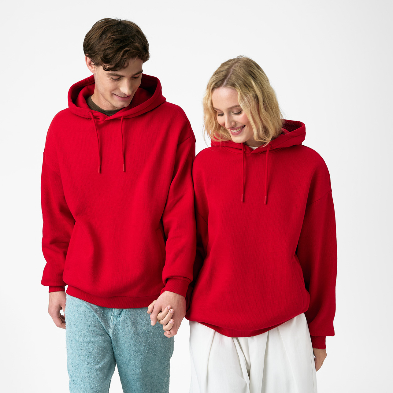 Худи релакс унисекс Баланс (Balance), с начесом, красный, размер XL/2XL