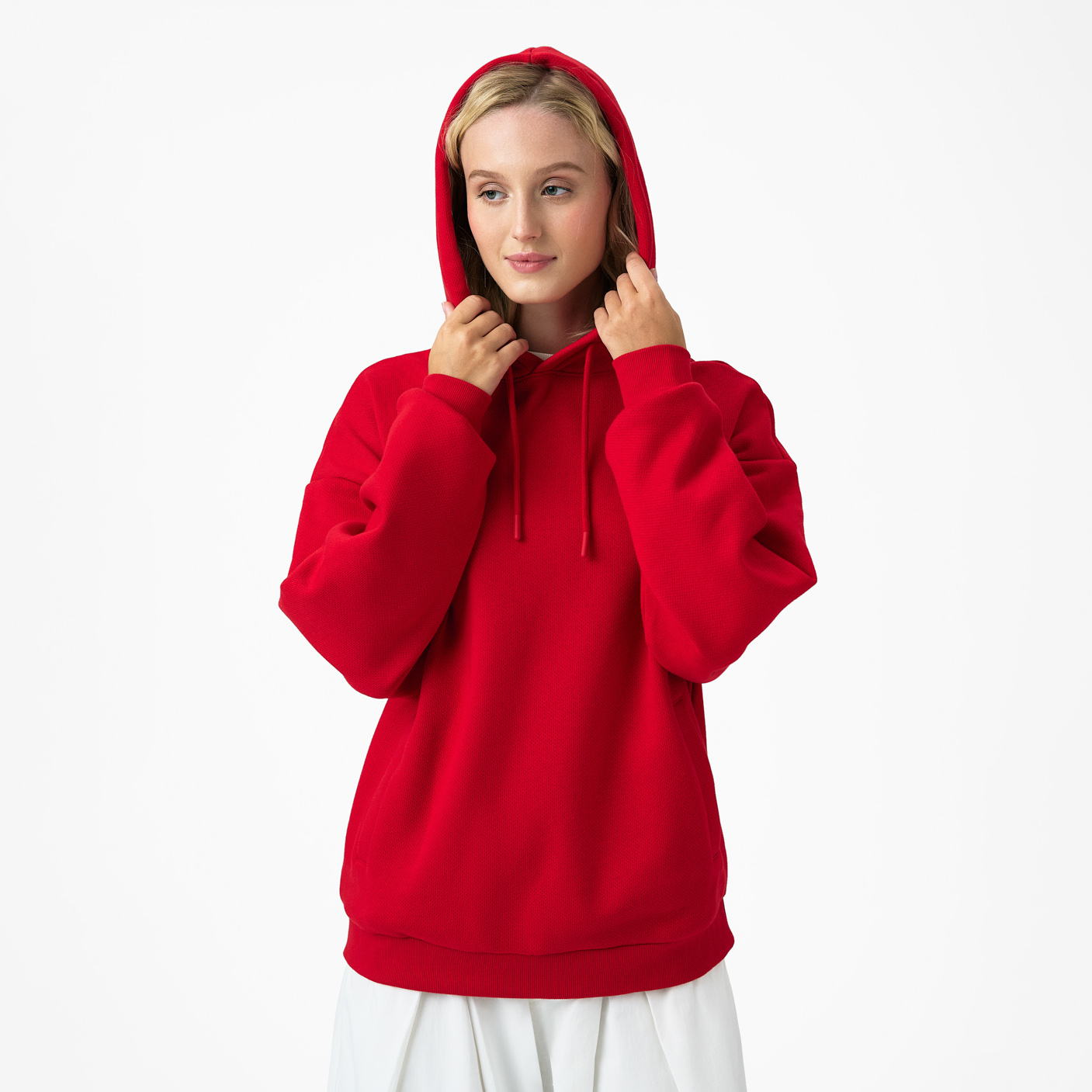 Худи релакс унисекс Баланс (Balance), с начесом, красный, размер XL/2XL