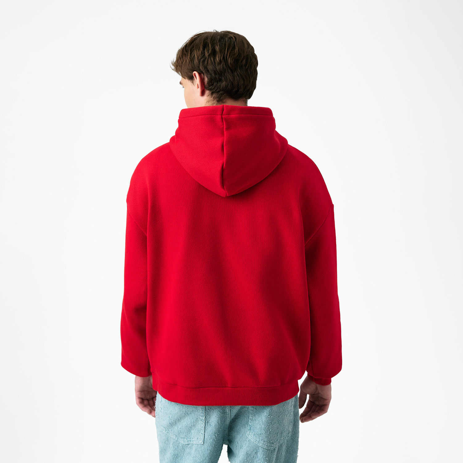 Худи релакс унисекс Баланс (Balance), с начесом, красный, размер XL/2XL
