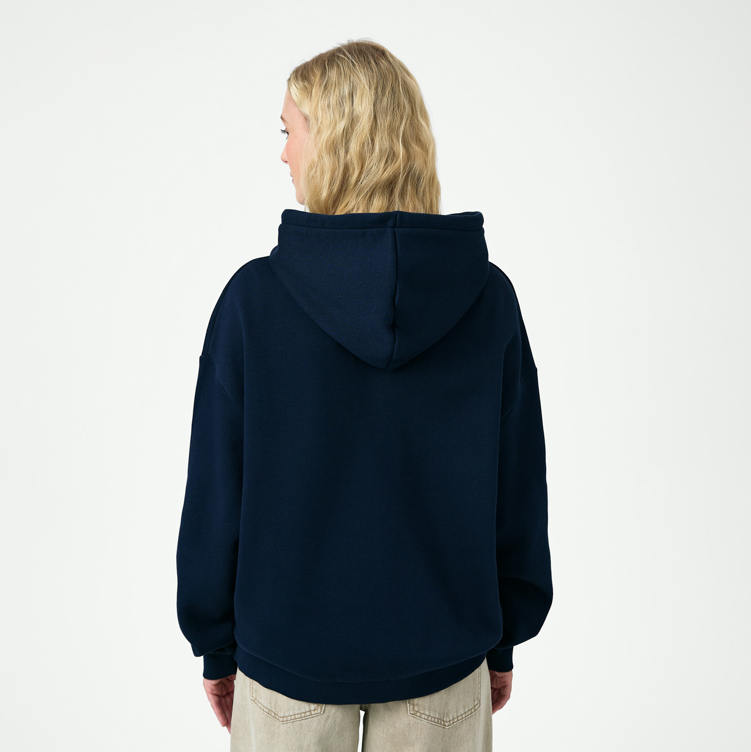 Худи релакс унисекс Баланс (Balance), с начесом, синий, размер XL/2XL