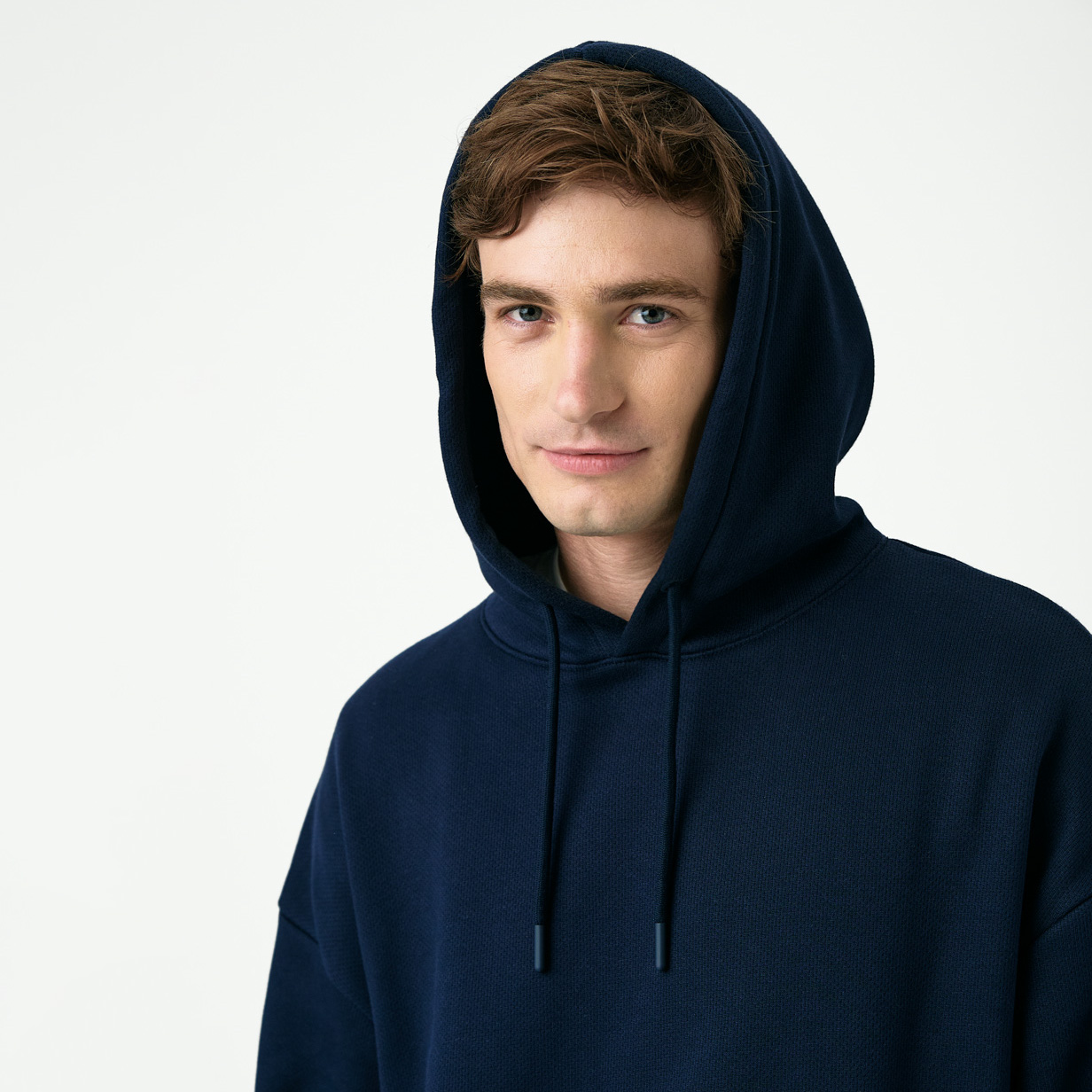 Худи релакс унисекс Баланс (Balance), с начесом, синий, размер XL/2XL