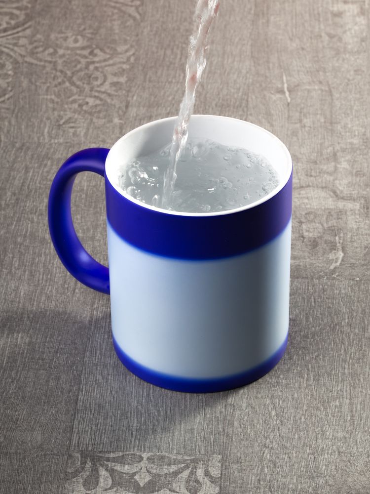 Кружка «Хамелеон», ver.2, матовая, синяя