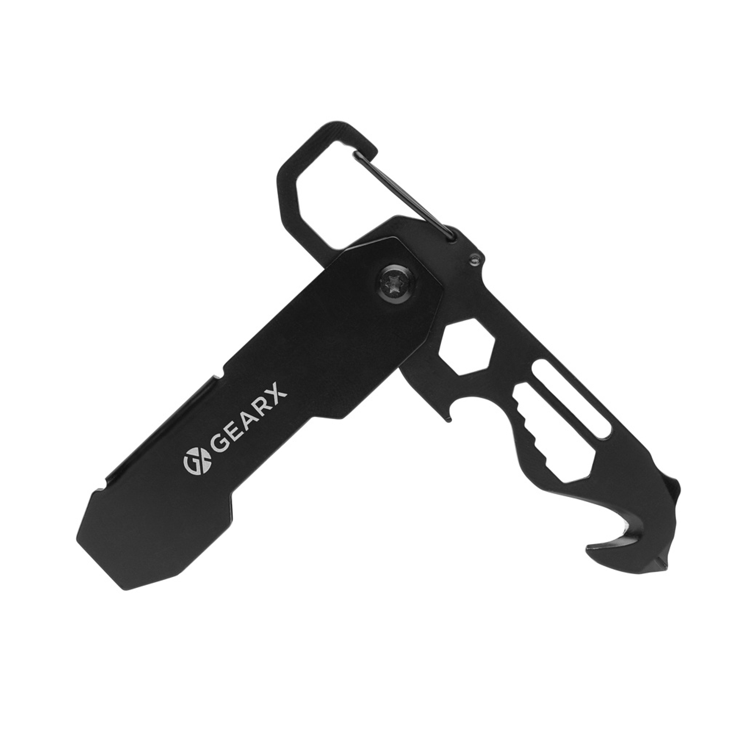 Мультитул GearX с карабином и открывалкой для посылок