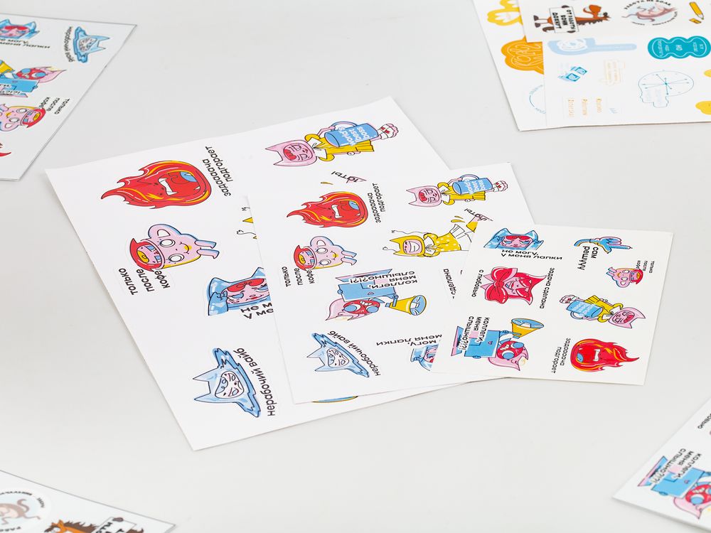 Наклейки ПВХ Sticker Pack на заказ, L