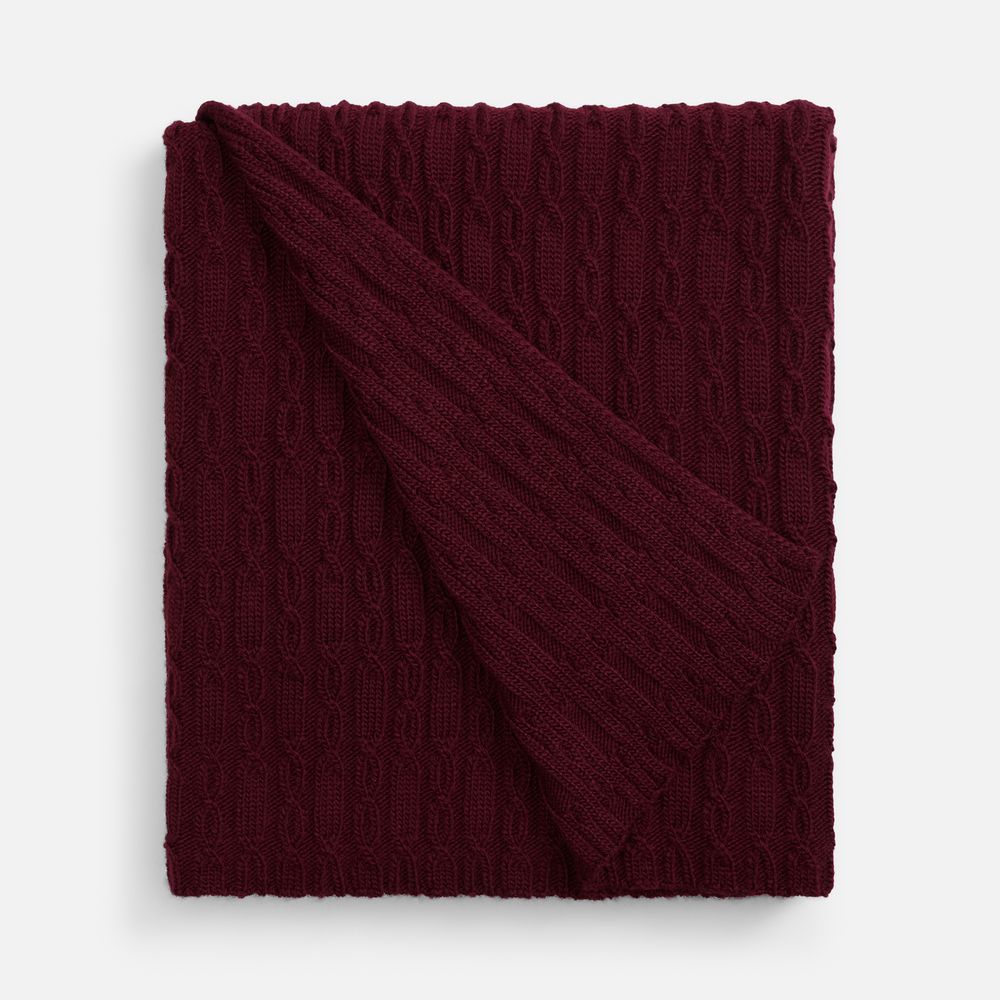Плед Knitline, темно-красный (бордовый)