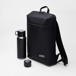 Подарочный набор Брамс Нео, Пэшн, Осло (Brams NEO, Passion, Oslo), черный (рюкзак, колонка,термос)