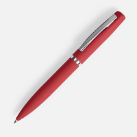 Ручка шариковая Bolt Soft Touch, красная