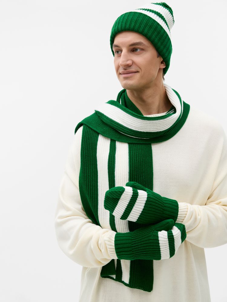Шапка Winwear, темно-зеленая (глубокий зеленый)