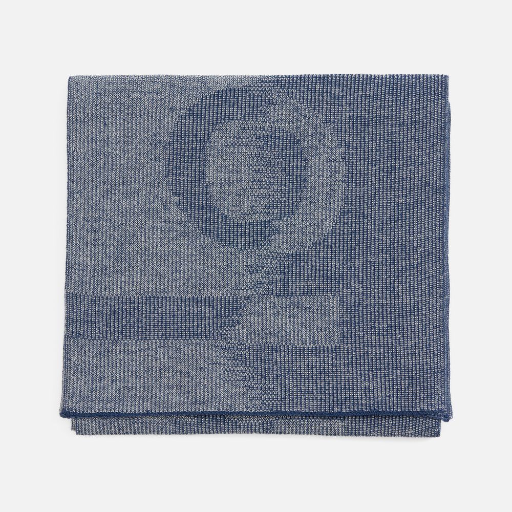 Шарф Denim XL на заказ, полушерсть