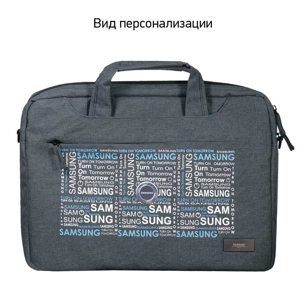 Сумка для ноутбука Милиорис (Migliores), серый/серый