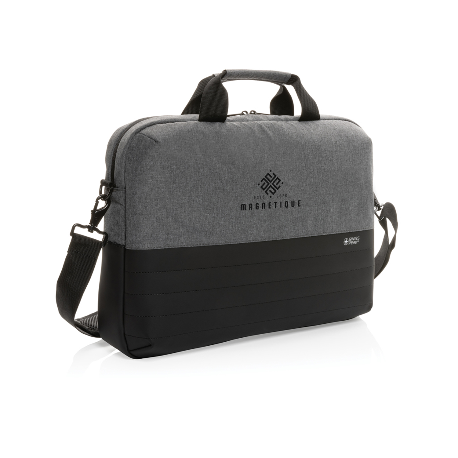 Сумка для ноутбука Swiss Peak с RFID-защитой из rPET AWARE™, 15,6’’