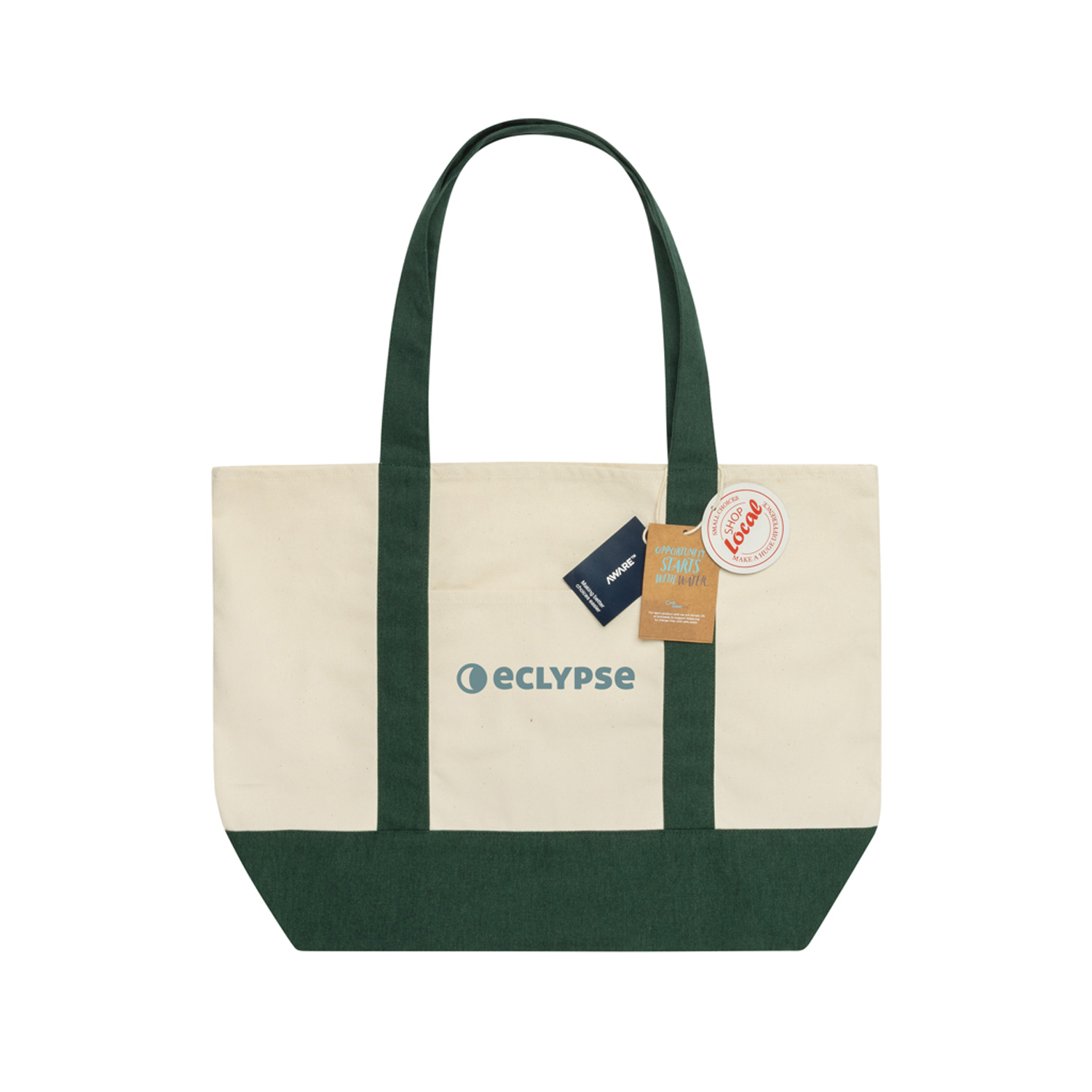 Сумка-шоппер SHOP LOCAL AWARE™ из переработанного хлопка, 350 г/м²