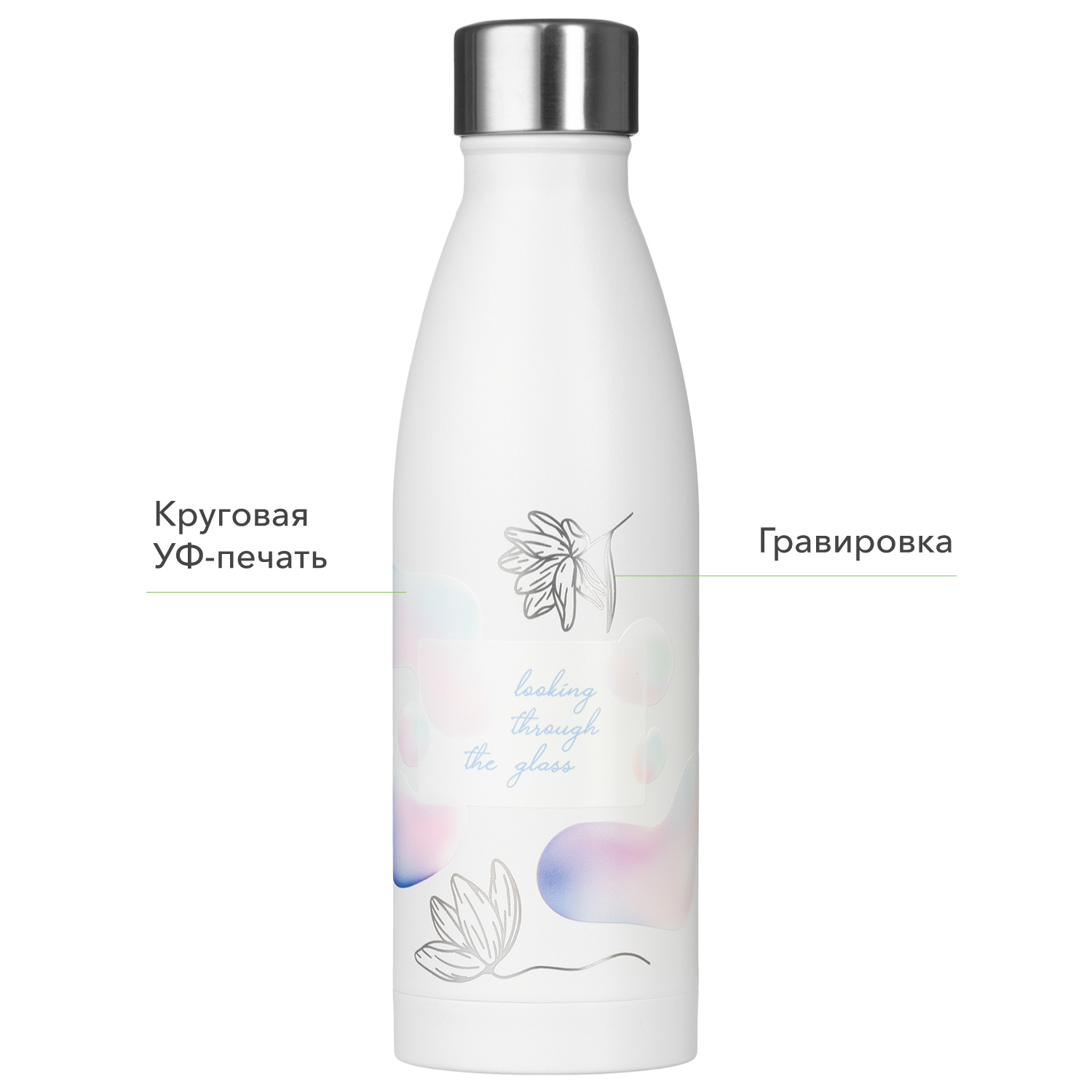 Термобутылка вакуумная герметичная Фреско (Fresco), белая