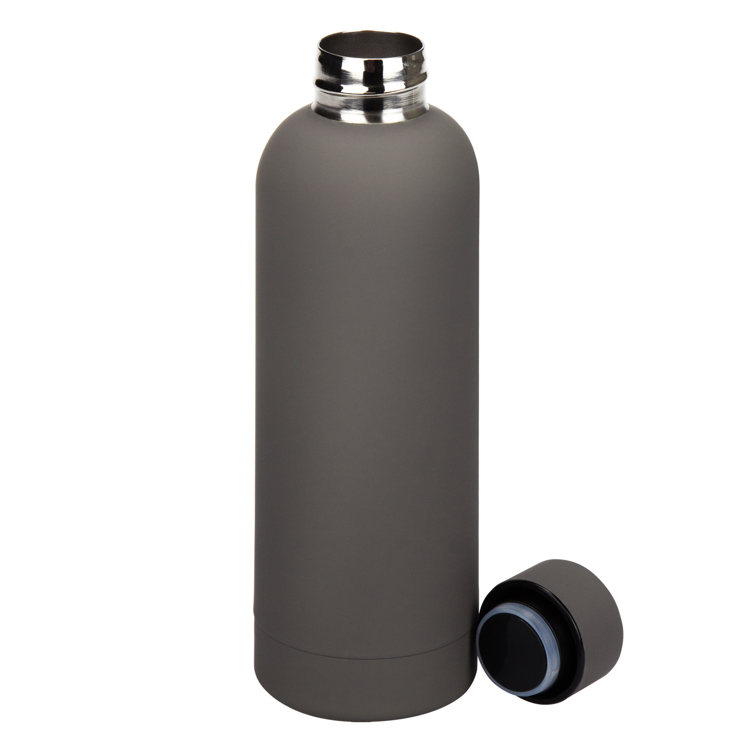 Термобутылка вакуумная герметичная Прима (Prima), серая