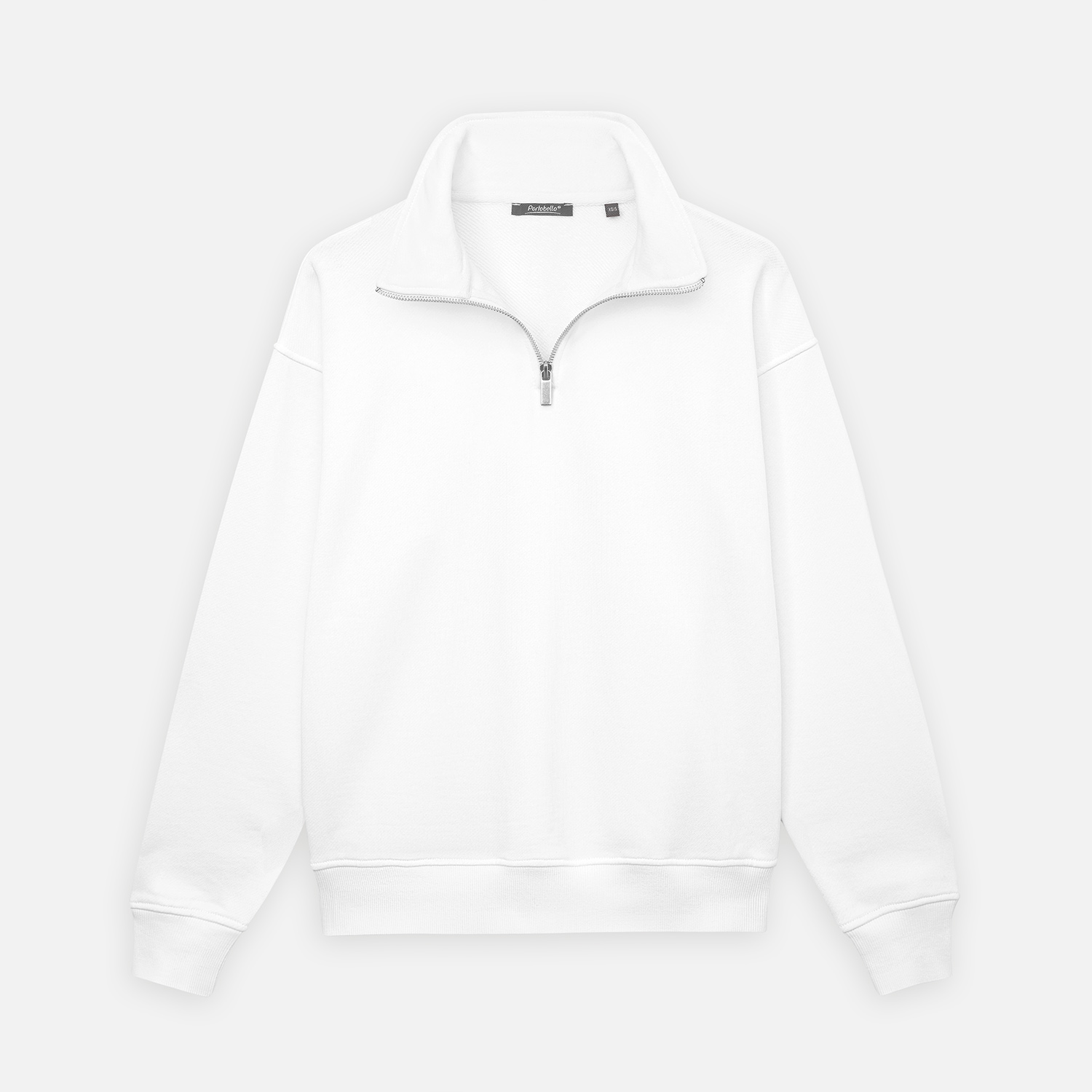Толстовка на молнии унисекс Флоу (Flow), белая, размер 5XL/6XL
