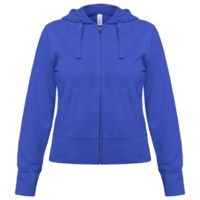 Толстовка женская Hooded Full Zip ярко-синяя