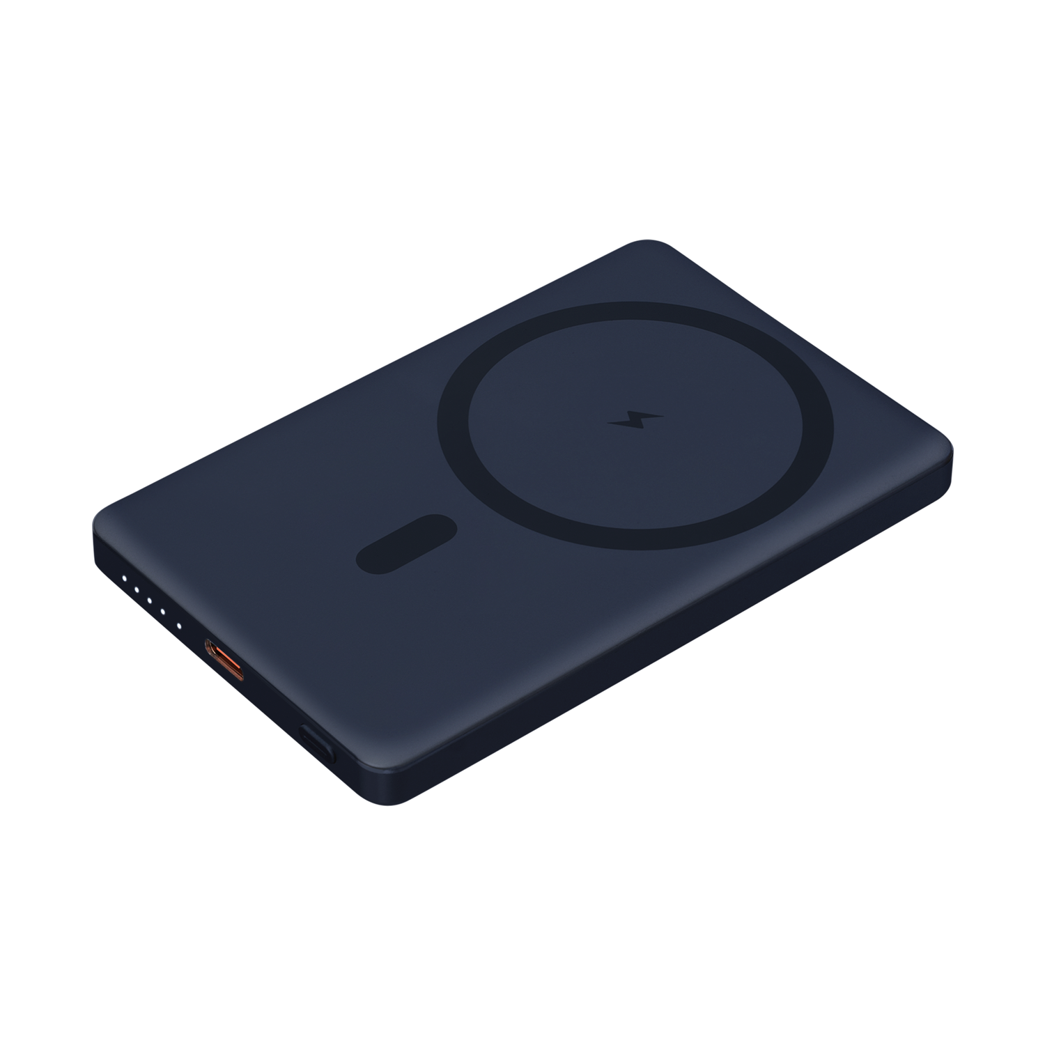 Внешний аккумулятор Атлантис (Atlantis) PD 5000mAh с функцией беспроводной зарядки 15W, синий