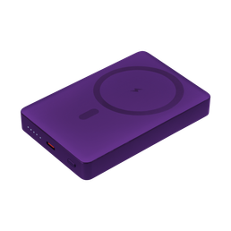 Внешний аккумулятор Атлантис Плюс PD (Atlantis PD Plus) 10000mAh с функцией беспроводной зарядки 15W, фиолетовый