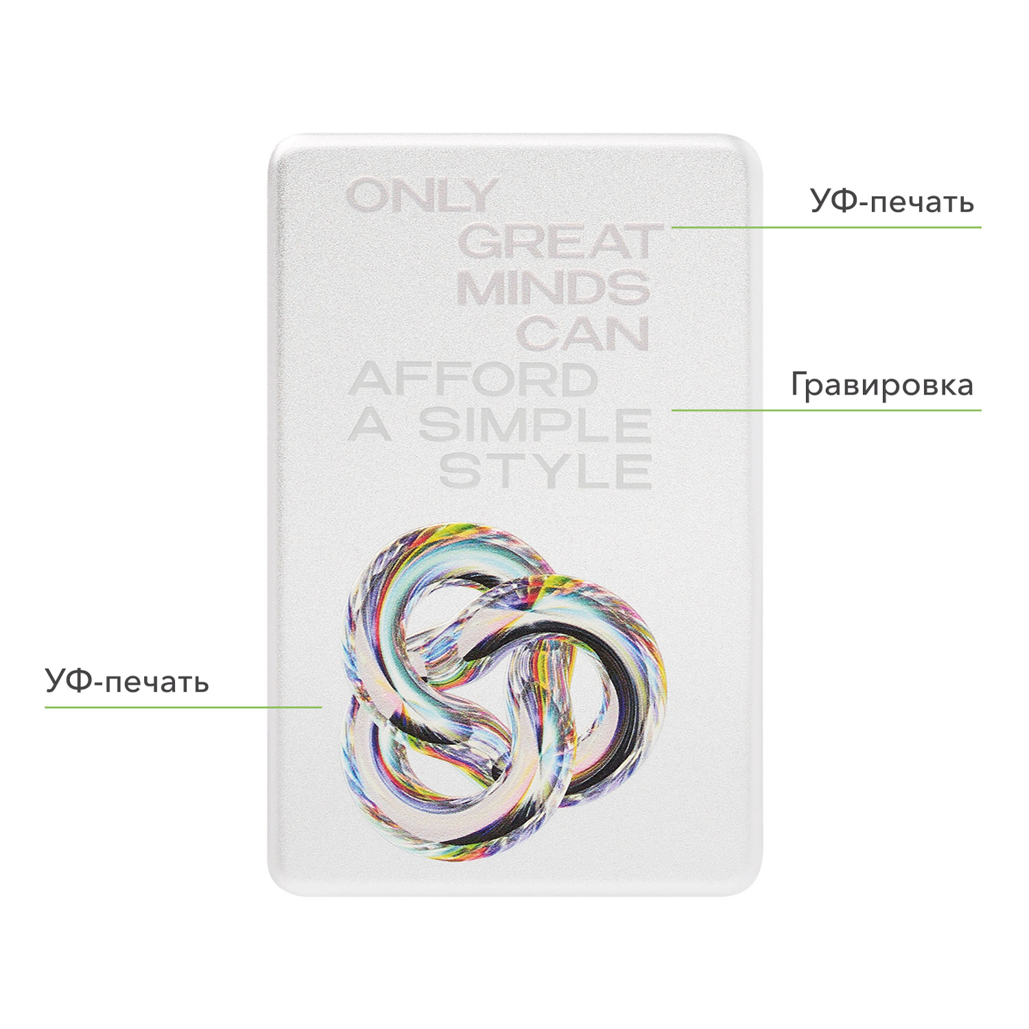 Внешний аккумулятор Атлантис Плюс PD (Atlantis PD Plus) 10000mAh с функцией беспроводной зарядки 15W, серебряный