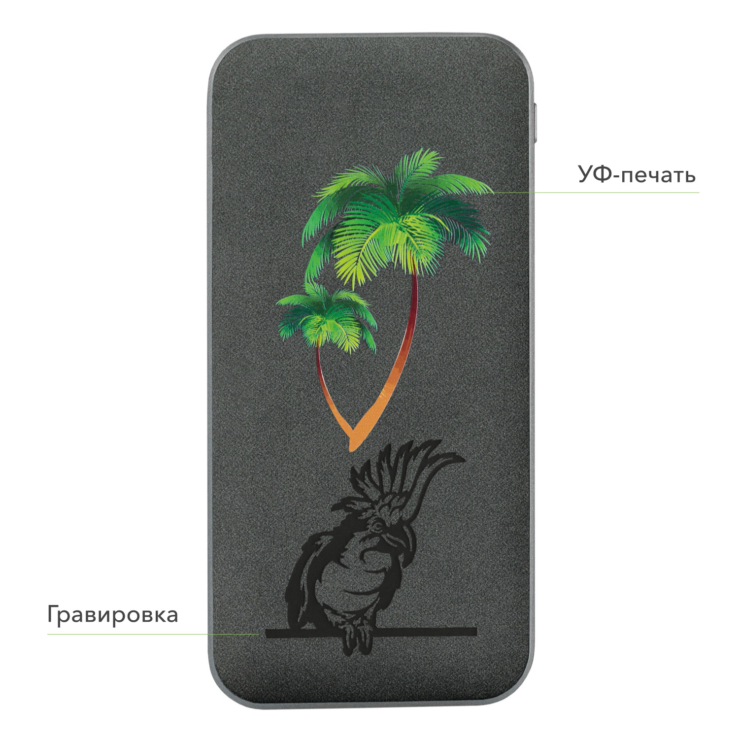 Внешний аккумулятор Ин Велюр (In Velour) 10000 mAh, черный